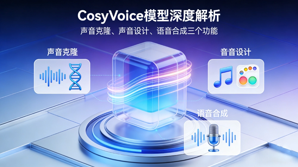 CosyVoice模型深度解析:以三大核心功能,重塑语音生成新体验 1 CosyVoice模型深度解析:以三大核心功能,重塑语音生成新体验 1